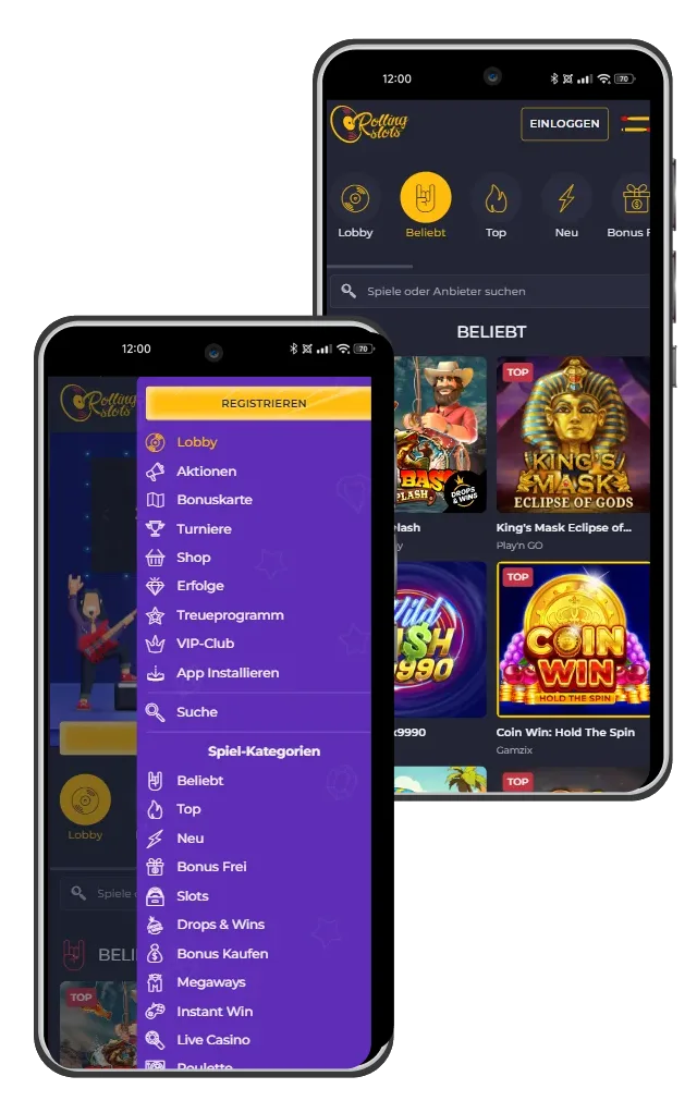 rolling slots casino version mobile
